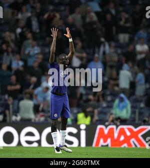 Ryal Quay, Großbritannien. Mai 2021. Antonio RŸdiger von Chelsea beim UEFA Champions League-Finale zwischen Manchester City und Chelsea beim Est‡dio do Drag‹o, Porto, Portugal, am 29. Mai 2021. Foto von Andy Rowland. Quelle: Prime Media Images/Alamy Live News Stockfoto