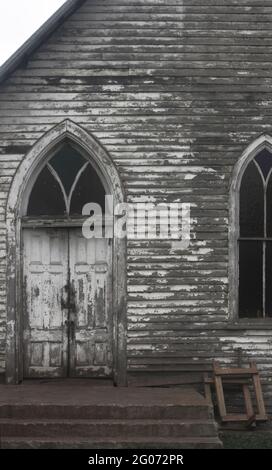 Verlassene Kirche im Hudson Valley, New York, USA. Stockfoto