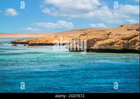 Der RAS Mohammed National Park liegt in der touristischen Region der Riviera des Roten Meeres, in der Nähe der Stadt Sharm El Sheikh. Stockfoto