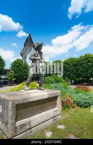 Italien, Lombardei, Orzinuovi, Bersaglieri Monument Corps der italienischen Armee Stockfoto