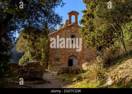 Eremitage von Sant Benet de Montserrat (Barcelona, Katalonien, Spanien) ESP: Ermita de Sant Benet de Montserrat (Barcelona, Cataluña, España) Stockfoto