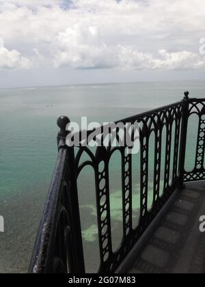 Blick vom Cape Florida Lighthouse, Key Biscayne, Miami, Florida, USA Stockfoto