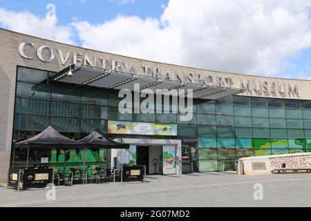 Coventry Transport Museum, Millennium Place, Coventry, West Midlands, England, Großbritannien, Großbritannien, Europa Stockfoto