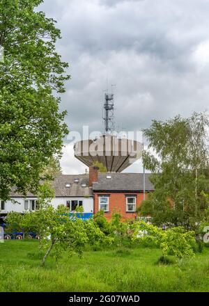 Redditch Water Tower, Headless Cross, Redditch, Worcestershire. Stockfoto