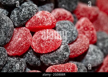 Mehrfarbige Gelee Bonbons strukturierten Hintergrund Stockfoto