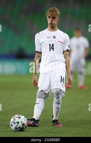 Ljubljana, Slowenien, 31. Mai 2021. Nicolo Rovella aus Italien während des Spiels der UEFA U21 Championships 2021 im Stadion Stoczicw, Ljubljana. Bildnachweis sollte lauten: Jonathan Moscrop / Sportimage Stockfoto