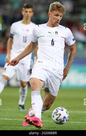 Ljubljana, Slowenien, 31. Mai 2021. Matteo Lovato aus Italien während des Spiels der UEFA U21 Championships 2021 im Stadion Stoczicw, Ljubljana. Bildnachweis sollte lauten: Jonathan Moscrop / Sportimage Stockfoto