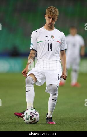 Ljubljana, Slowenien, 31. Mai 2021. Nicolo Rovella aus Italien während des Spiels der UEFA U21 Championships 2021 im Stadion Stoczicw, Ljubljana. Bildnachweis sollte lauten: Jonathan Moscrop / Sportimage Stockfoto