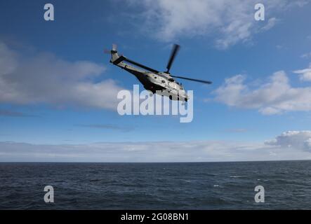 Hubschrauber der italienischen Marine NH90 Stockfoto