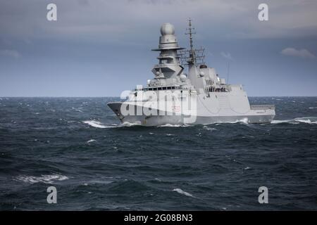 Antonio Marceglia eine Fregatte der Bergamini-Klasse (Allzweck), eine von zehn in ihrer Klasse, die entweder im Dienst oder im Bau für die italienische Marine war Stockfoto