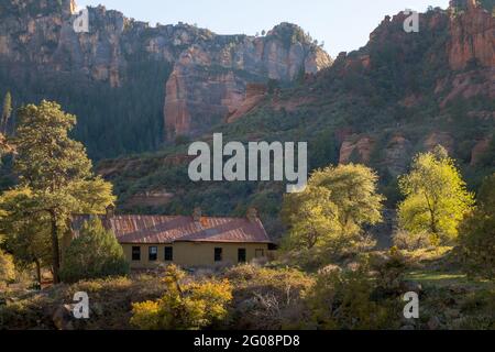 Ranch am Oak Creek Canyon in der Nähe von Sedona, Arizona, USA Stockfoto