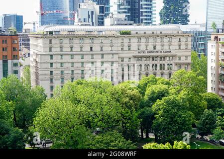 Mailand, Italien Mai 25 2019 - Hotel principe di savoia piazza repubblica Stockfoto