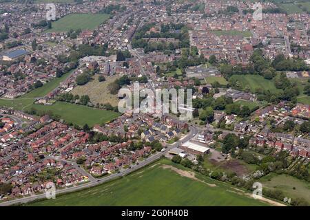 Luftaufnahme aus dem Südosten von Royston bei Barnsley, South Yorkshire Stockfoto