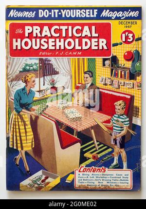 Vintage 1950er Practical Householder Magazine Stockfoto