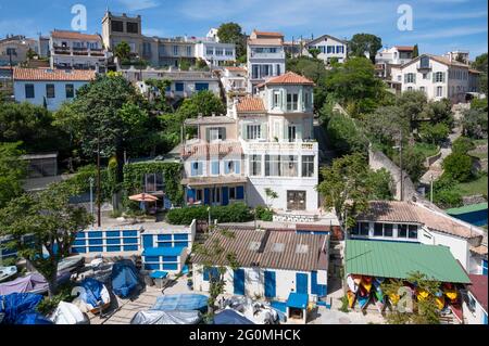 Anse de la Fausse Monnaie in Marseille, Frankreich Stockfoto