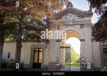 Die Abbildung zeigt den Friedhof Westerbegraafplaats in Gent, Mittwoch, 02. Juni 2021. Vor etwa zwei Wochen wurde ein 14-jähriges Mädchen Opfer Stockfoto