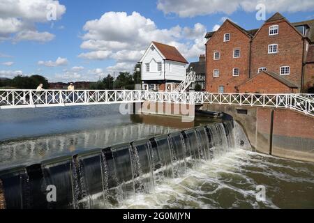 Abbey Mill on Mill Avon Tewkesbury Stockfoto