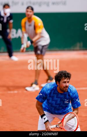 Paris, Frankreich. 1. Juni 2021. Beim French Open Grand Slam Tennisturnier 2021 in Roland Garros, Paris, Frankreich. Frank Molter/Alamy Live Nachrichten Stockfoto