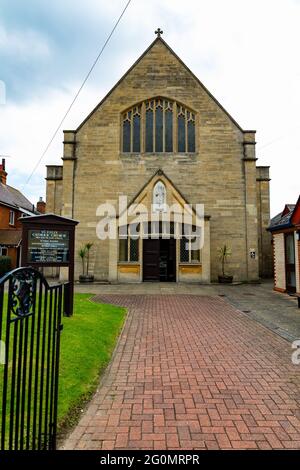 Felixstowe, Suffolk, Großbritannien Mai 27 2021: Katholische Kirche St. Felix, Felixstowe Stockfoto