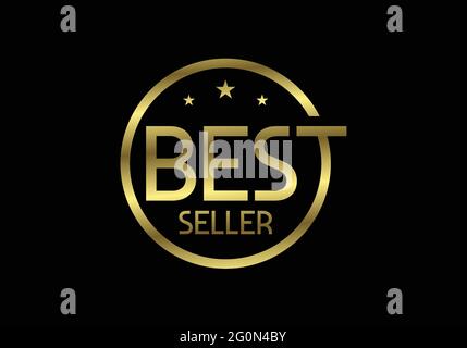 Best Seller Icon Design, Best Seller Badge Logo Design Vorlage Vektor Illustration Stock Vektor