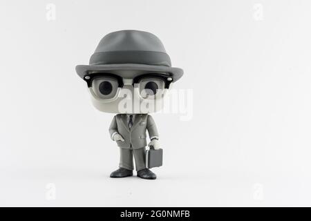 CHESTER, VEREINIGTES KÖNIGREICH - 8. MAI 2021: Vision Funko Pop Figur aus den 50er Jahren Stockfoto