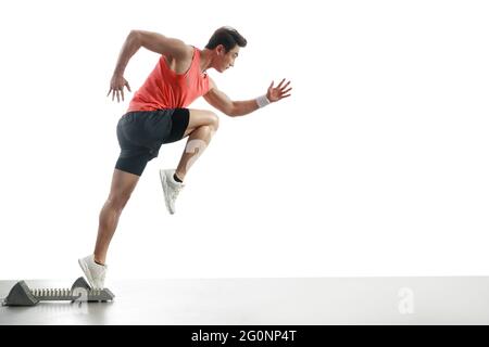Laufsport- und Feldsportler Stockfoto