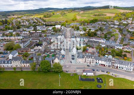 Luftaufnahme von Lochgilphead in Argyll und Bute, Schottland, Großbritannien Stockfoto