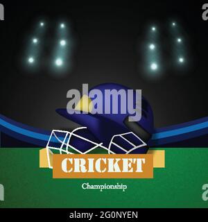 Cricket-Sport Stock Vektor