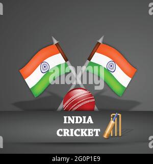 Cricket-Sport Stock Vektor