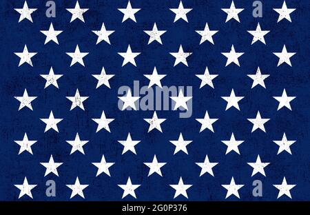 Illustration des USA-Bannerhintergrunds mit Elementen der amerikanischen Flagge Stockfoto