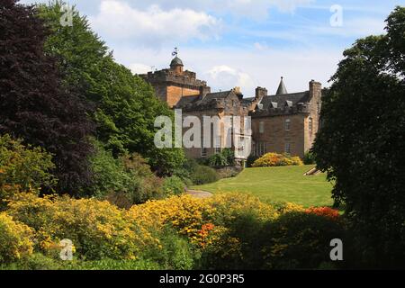 Glenapp Castle, Ballantrae, Girvan KA26 0NZ, Schottland, Großbritannien. 5 Sterne Luxus Castle Hotel, Ayrshire, Südwesten Schottlands Stockfoto