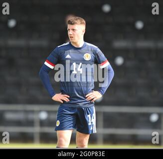 Dumbarton, Schottland .UK 2. Juni 21 Freundschaftliches Spiel.Schottland U-21 gegen Northern Irel und U-21 C&G Systems Stadium, Dumbarton. Kredit: eric mccowat/Alamy Live Nachrichten Stockfoto