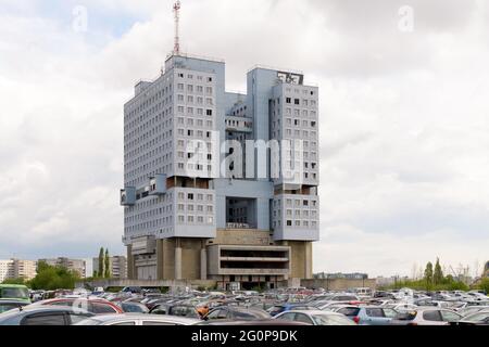 Das Haus der Räte (das Haus der Sowjets) in der russischen Hauptstadt Stockfoto