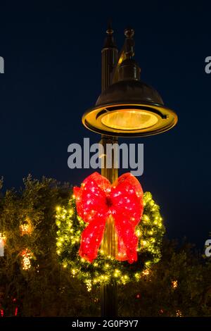 Arizona - Mesa Mormon Tempel - Weihnachten - Jesus, Erlösung Für Alle Stockfoto