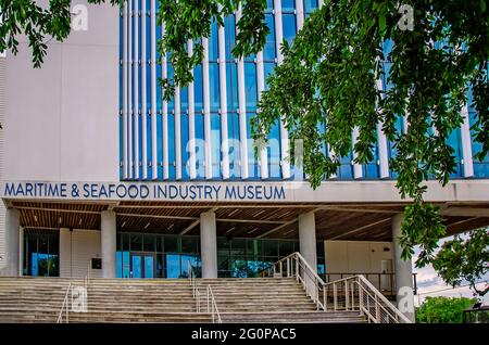 Das Maritime and Seafood Industry Museum ist am 29. Mai 2021 in Biloxi, Mississippi, abgebildet. Das Museum wurde 1986 gegründet. Stockfoto