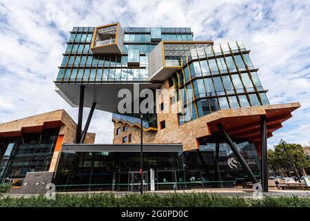 University of Newcastle, NSW, Nu Space Building im Stadtzentrum von Newcastle Stockfoto