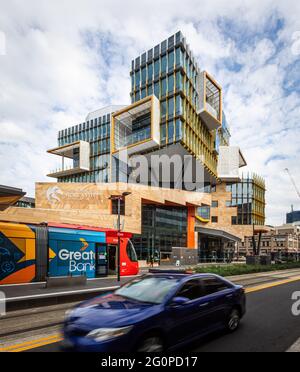 University of Newcastle, NSW, Nu Space Building im Stadtzentrum von Newcastle Stockfoto