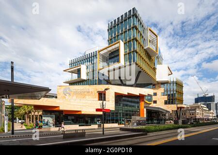 University of Newcastle, NSW, Nu Space Building im Stadtzentrum von Newcastle Stockfoto