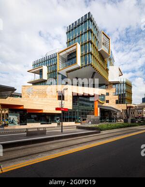 University of Newcastle, NSW, Nu Space Building im Stadtzentrum von Newcastle Stockfoto