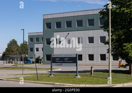 Ottawa, Ontario, Kanada - 31. Mai 2021: Bundesregierung für Verkehr Kanada auf 159 Cleopatra Drive. Stockfoto