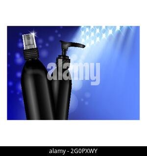 Professionelle Haarpflege Werbeplakat Vektor Stock Vektor