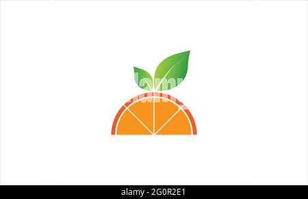 Frische Zitrone Obst Symbol Logo Design Illustration Vektor Vorlage Stock Vektor