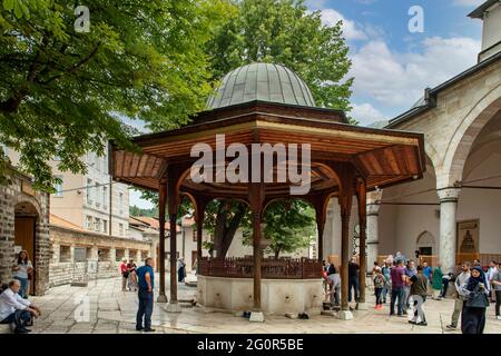 Gazi-Husrev-Bey-Moschee, Sarajevo, Bosnien-Herzegowina Stockfoto