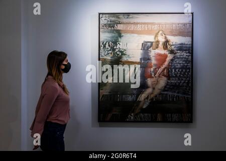 London, Großbritannien. Juni 2021. Installationsansicht - Anatomy of the Mind von Andy Denzler eine neue Ausstellung zum Mayfair Art Weekend, die im Juni in der Opera Gallery stattfindet. Kredit: Guy Bell/Alamy Live Nachrichten Stockfoto