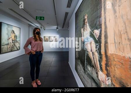 London, Großbritannien. Juni 2021. Installationsansicht - Anatomy of the Mind von Andy Denzler eine neue Ausstellung zum Mayfair Art Weekend, die im Juni in der Opera Gallery stattfindet. Kredit: Guy Bell/Alamy Live Nachrichten Stockfoto