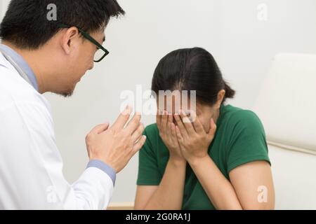 PTBS, posttraumatische Belastungsstörung, psychische Störungen Symptome Stockfoto