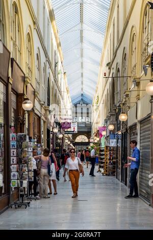 FRANKREICH. KREUZUNG PARIS (2. BEZIRK) CHOISEUL Stockfoto