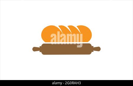 Backwaren Brot Symbol Logo Design Illustration Vektor Vorlage Stock Vektor