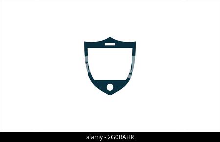 Simple Shield Icon Logo Design Vektorvorlage Illustration Stock Vektor