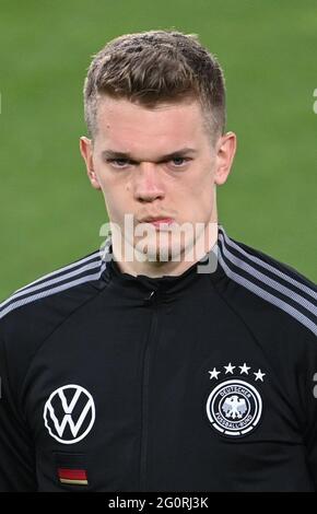 Innsbruck, Österreich. Juni 2021. Fußball: Internationale, Deutschland - Dänemark im Tivoli-Stadion. Matthias Ginter vor dem Spiel. Quelle: Federico Gambarini/dpa/Alamy Live News Stockfoto